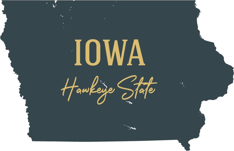 Iowa state map