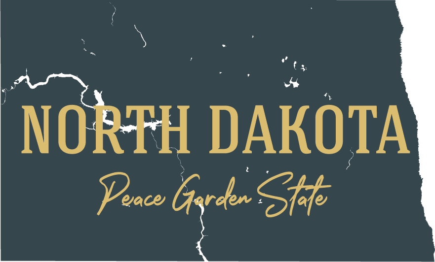 North Dakota state map
